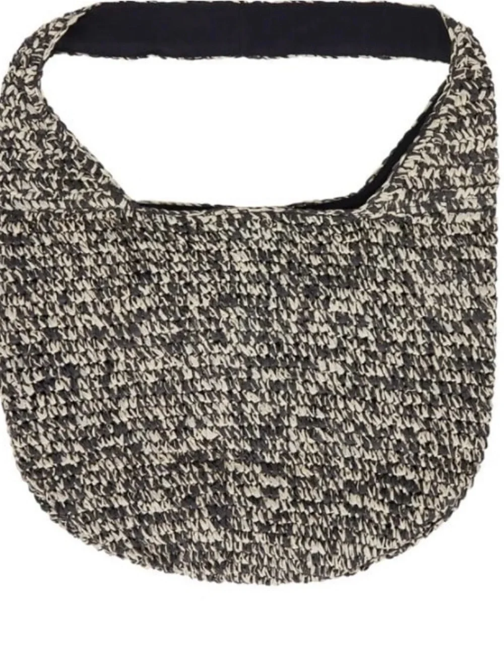 NWT Banana Republic Black & Cream Woven Tote Bag
